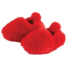 Plush Slippers - Red