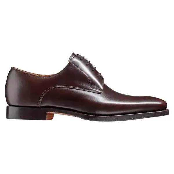 BARKER Ellon Shoes - Mens Derby Shoes - Dark Walnut Calf