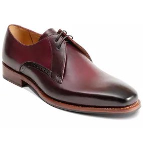 BARKER Oscar Shoes - Mens - Burgundy Hand Patina