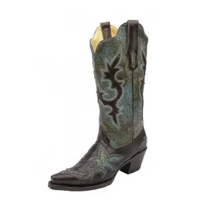 Corral Women's Patch Snip Toe Cowgirl Boots - R1178