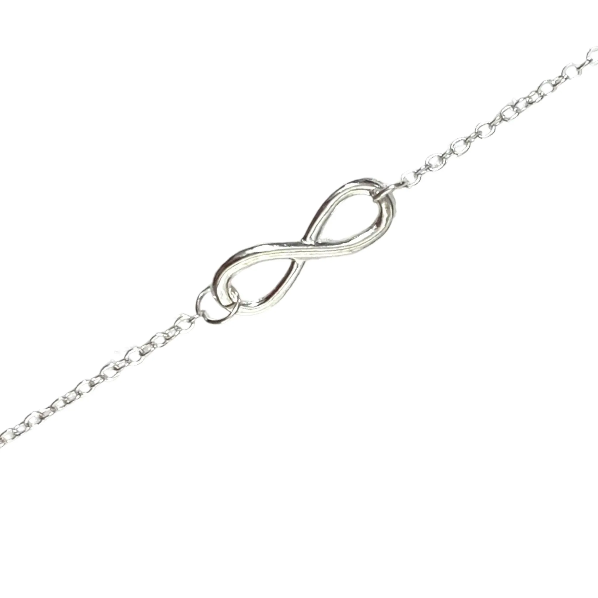 Dainty Silver Infinity Anklet