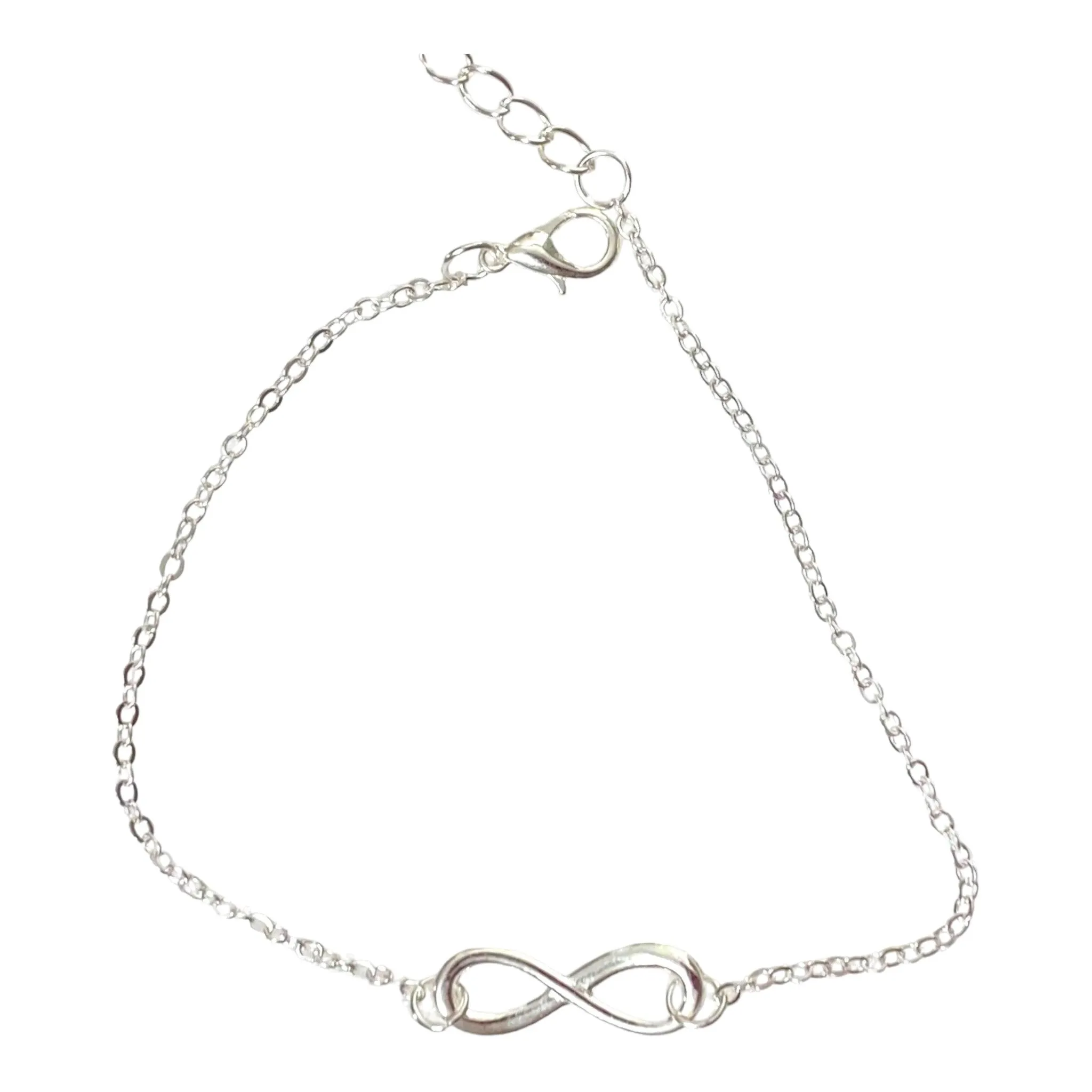 Dainty Silver Infinity Anklet