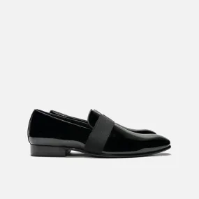 Darvios Patent Tuxedo Slip-On Shoes