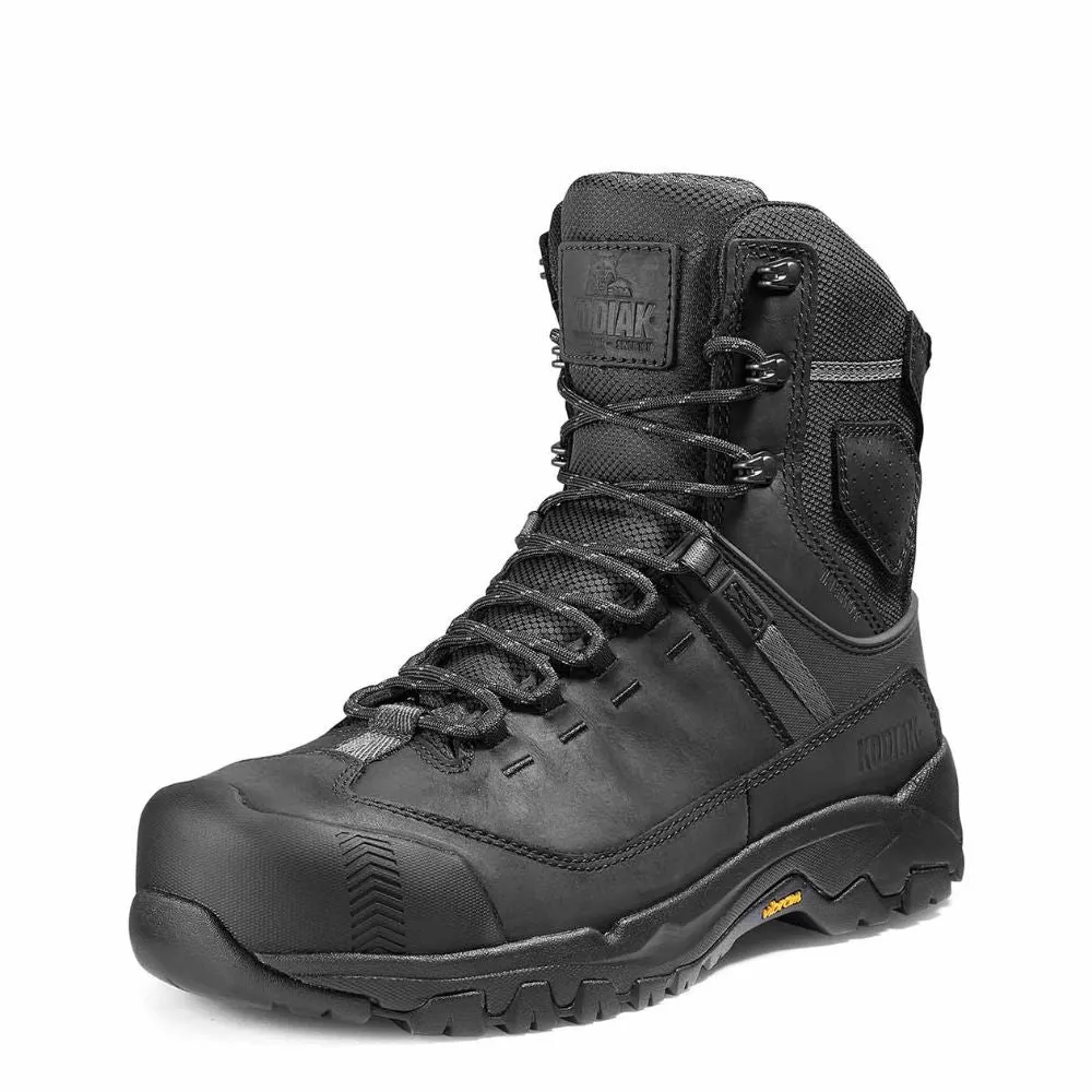 Kodiak Quest Bound Men's 8 Inch Waterproof Composite Toe Work Boot KD0A4THHBLK - Black