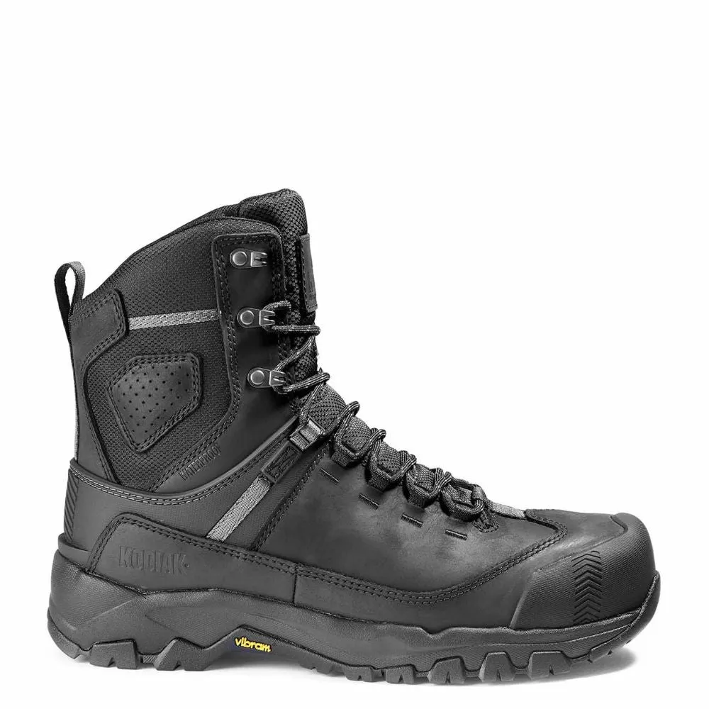 Kodiak Quest Bound Men's 8 Inch Waterproof Composite Toe Work Boot KD0A4THHBLK - Black