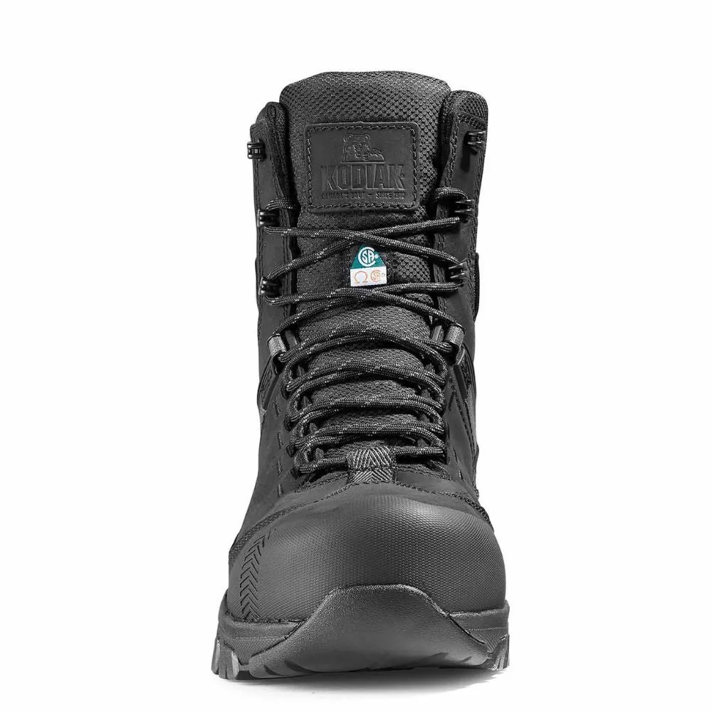 Kodiak Quest Bound Men's 8 Inch Waterproof Composite Toe Work Boot KD0A4THHBLK - Black