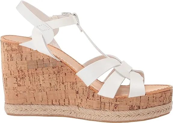 Madden Girl Women's Cortette Cork Wedge Sandal - White CORT01J1