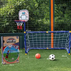 Mini Soccer Basketball Hoop  Children Training Practice