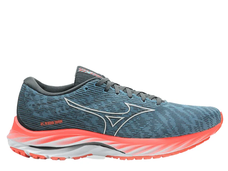 Mizuno Wave Rider 26 Mens Running Shoe (Blue/Nimbus Cloud/Soleil)