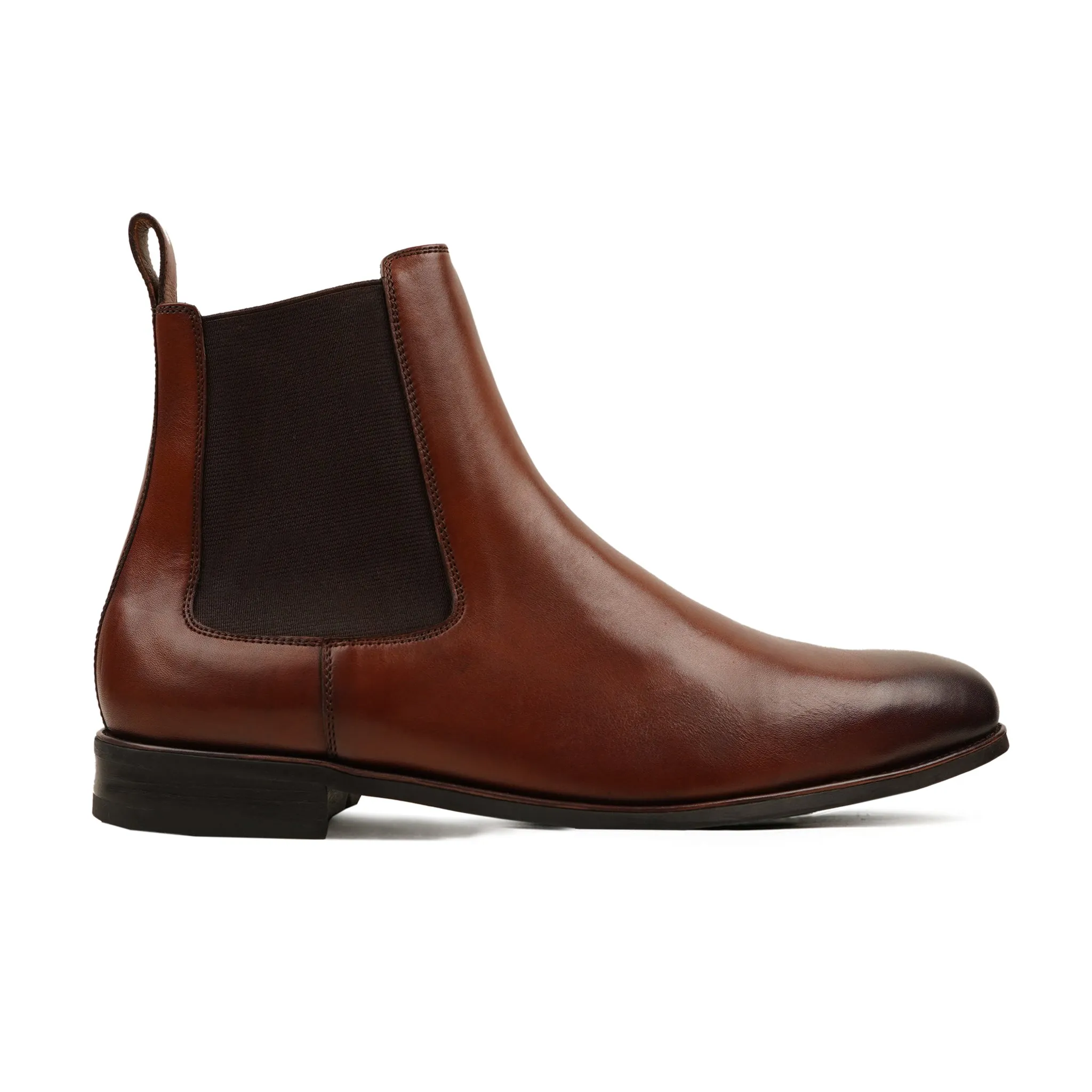 Osamu - Men's Burnished Brown Calf Leather Chelsea Boot