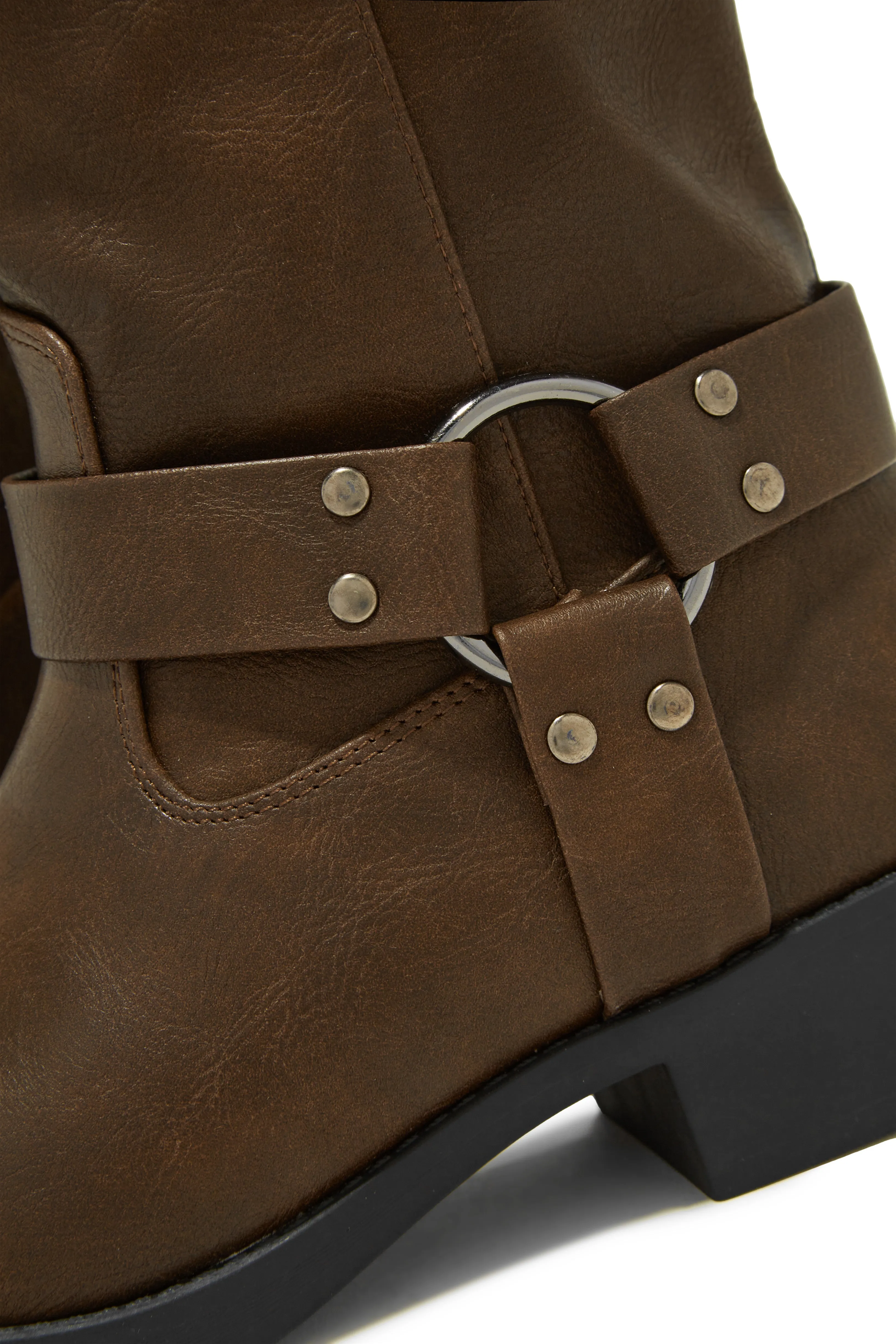 Silvanna Moto Boots - Brown