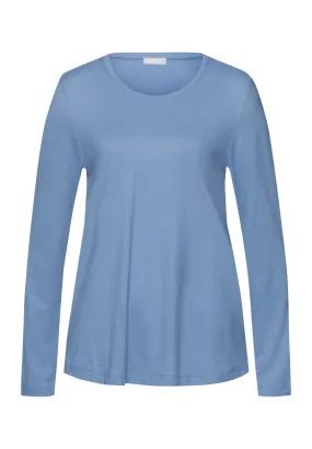 Sleep And Lounge Relaxed Round Neck Top | Endless Blue 74844-2533